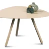 Stolík Mira, priemer 60 cm, béžový%