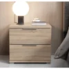 Nočný stolík s 2 zásuvkami Smilla, výška 43 cm, dub sonoma%