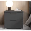 Nočný stolík s 2 zásuvkami Smilla, výška 43 cm, grafitový%