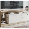 TV stolík Meolo, 191,5 cm, dub cremona/béžový kašmír%