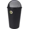 Odpadkový kôš 25 l, čierny, recyklovaný plast%