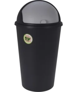 Odpadkový kôš 25 l, čierny, recyklovaný plast%