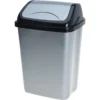 Odpadkový kôš 5 l, čierno-sivý%