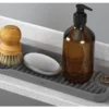 Organizér/odkvapkávač k drezu Tidy-Mat 23x9 cm, šedý%