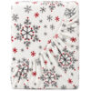 4Home Vianočné prestieradlo mikroflanel Snowflakes, 180 x 200 cm