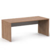 DREVONA33 Kancelársky stôl LUTZ 180x80 orech + biela